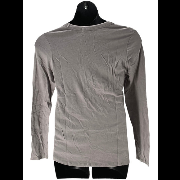 Barefoot Dreams Malibu Collection Loose Jersey Tee Dove Gray - Regular - Picture 2 of 3